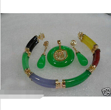 Pulsera de eslabones de piedras multicolores, conjunto de piedras 3D @ joyería 2024 - compra barato