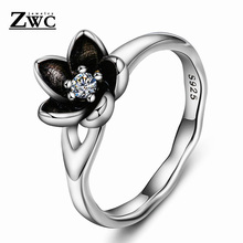 ZWC-Anillo de cristal de Margarita misteriosa Simple y exquisita para mujer y hombre, accesorio con personalidad para fiesta, anillo de circonio, joyería, regalo 2024 - compra barato