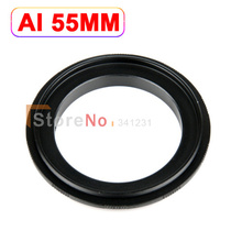 New black  AI-55mm 55mm Macro Reverse Lens Ring Adapter for AI Mount DSLR and Film SLR 2024 - buy cheap