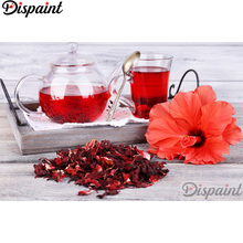 Dispaint-pintura de diamante 5D DIY "té perfumado", bordado de diamantes de imitación cuadrados o redondos, estilo punto de cruz 3D, decoración del hogar, A11991 2024 - compra barato