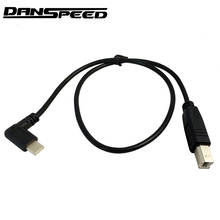 DANSPEED USB-C USB 3,1 type C Мужской Разъем для USB-B USB 2,0 B Тип Мужской кабель для передачи данных Принтер Сканер кабель 2024 - купить недорого