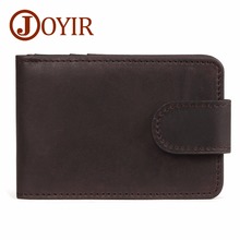 JOYIR Genuine Leather ID/Credit Card Holder Hasp High Quality Men Middle Capacity Credit Card Holder For Male Man Bag Rfid 2024 - buy cheap