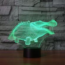 Abstraction Crocodile Nightlight Creative Product Bedside  Led Night Light Children's Room 7 color change Table Lamp 2024 - buy cheap