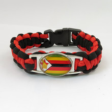 infinity love zimbabwe bracelet zimbabwe country bracelet  fashion man and woman handmade rope bracelet zimbabwe flag 2024 - buy cheap