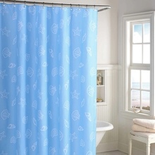 Blue Cute Cartoon Starfish Waterproof Mildew Shower Curtain Toilet Partition Curtain Bathroom Curtain with Hooks 2024 - buy cheap