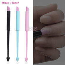 2 pcs / lot Dual Use Ceramic Quartz Scrubs Stone Cuticle Stick Pen Rod Nail Remover Pusher  Manicure Nail Care Tools 2024 - buy cheap