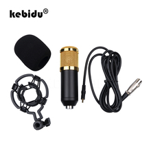 kebidu New BM-800 Microphone BM 800 Professional 3.5mm Wired Sound Recording Condenser Microphone Stand For Computer Studios PC 2024 - buy cheap