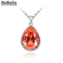 BeBella crystal water drop pendant necklace with Crystals from Swarovski fashion jewelry for women girls birthday Christams gift 2024 - купить недорого