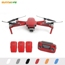 Sunnylife-pegatinas de grano de carbono de PVC para DJI MAVIC 2 PRO y ZOOM, pegatina de drones, envoltura de brazo remoto de batería 2024 - compra barato