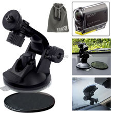 3in11set  Camera Suction Cup Mount  Monopod Tripod  + Sunction Cup Pad + Pouch for Sony Action Cam HDR AS20/AS30V/AS100V/AS200V 2024 - buy cheap
