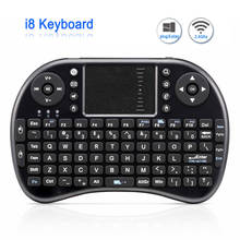 Беспроводная мини-клавиатура i8, русская и английская версия, Воздушная мышь, мини-тачпад клавиатуры, литиевая батарея QWERTY для ТВ-приставки Android 2024 - купить недорого