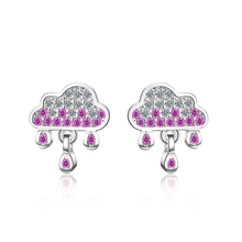 Sole Memory Color Creative Clouds Raindrops Simple Versa 925 Sterling Silver Fashion Female Stud Earrings SEA491 2024 - buy cheap