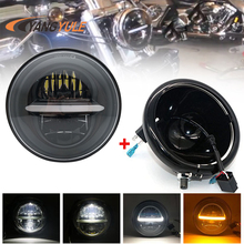 Suporte para farol de motocicleta, recipiente de 5 ou 3/4 polegadas em led para farol h-davidson h-davidson 5.75 polegadas 50w hi/lo 2024 - compre barato