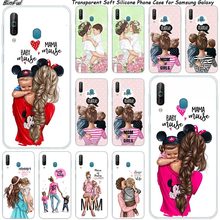 Baby Mom Girl Boy Silicone Phone Case For Samsung Galaxy A80 A70 A60 A50 A40 A40S A30 A20E A2CORE M40 Note 10 Plus 9 8 5 Fashion 2024 - buy cheap