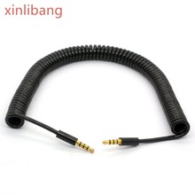 Спиральный кабель AUX 3,5 мм, штекер аудиокабеля, пружинный стерео Удлинитель Aux Echo Dot- 3 м/10 футов 2024 - купить недорого