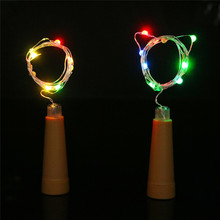 6PCS/Lot 10 LED Wine Bottle Lights Cork Battery Powered Starry DIY Christmas String Lights For Party Halloween Wedding Decoratio 2024 - buy cheap