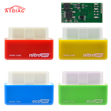 NitroOBD2 Full Chip Tuning BoxGreen EcoOBD2 Economy Chip Tuning Box OBD Car Fuel Saver Eco OBD2 for Benzine Cars Fuel Saving 15% 2024 - buy cheap