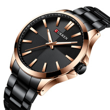 CURREN Бизнес роскошные часы мужские модные часы полностью из нержавеющей стали водонепроницаемые наручные часы Reloj Relogio Masculino 2019 2024 - купить недорого