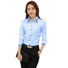 Fashion Shirt Long Sleeve Turn-down Collar Formal Top Elegant Ladies Female Buttons Shirt 2020 2024 - buy cheap