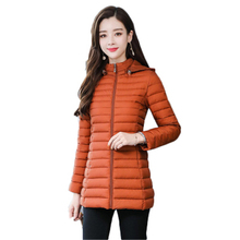 Novos casacos femininos de inverno, parka comprido, casaco casual de tamanho grande, jaquetas de algodão para mulheres, quente, feminino, parcaj867 2024 - compre barato