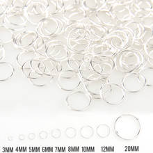 Silver Mixed Color 3/4/5/6/7/8/10/12/20mm Tone Metal Open Jump Rings Necklace Close Tool Ring DIY Jewelry Making 2024 - buy cheap