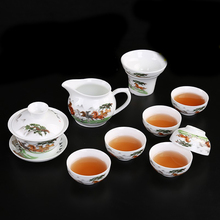 Kung Fu Bone China Tea Set Ceramic teapot kettle gaiwan tea cup for puer chinese tea pot portable tea set drinkware chahai 2024 - buy cheap