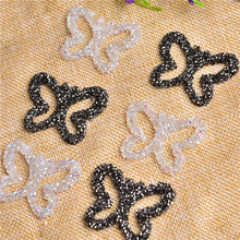 5Pcs Diy Butterfly Ab Hotfix Rhinestones Heat Transfer 3D Design Iron On Motifs Diamond Applique For Shoes Bags Artwork Display 2024 - buy cheap