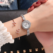 Reloj de cuarzo con diamantes de imitación para mujer, pulsera de acero inoxidable, color oro rosa, novedad de 2019 2024 - compra barato