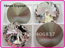 100pcs/Lot, Color Clear/Crystal 18mm Rivoli Crystal, Free Shipping! Chinese Top Quality Crystal Rivoli 2024 - buy cheap
