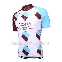 2018 pro team AG2R cycling jerseys Short sleeve bike cloth MTB Ropa Ciclismo Bicycle maillot jersey and bib shorts 9D GEL pad 2024 - buy cheap