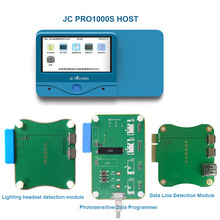 JC Pro1000S LCD Photosensitive Programmer USB Data Cable Genuine Fake Tester Headphone Cable Diagnostic Tester for iPhone Repair 2024 - buy cheap