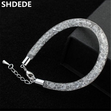SHDEDE Austrian Crystal from Swarovski Charm Bracelets For Women Fashion Jewelry Wedding Bridal Brand Design Popular -24476 2024 - buy cheap