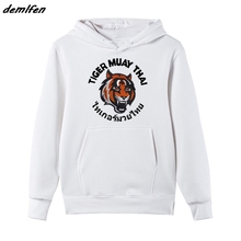 New Fashion Men Fleece Sweatshirt Tiger Muay Thai Kungfu Martial Art Karate Judo Fighting Club Hoodie Cool Jacket Coat Harajuku 2024 - buy cheap