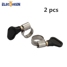 Fast Tightening Stainless Steel Hose Clamp 2019 New Black Beer Tube Hose Clip OD 10-16mm Wide 9mm with Butterfly Handle 2 Pc/lot 2024 - buy cheap