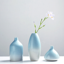 Vaso de cerâmica criativo, peças centrais de mesa de porcelana azul e branca para casamentos, faça você mesmo, acessórios de decoração de casa 2024 - compre barato
