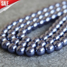 New For Necklace&Bracelet 10mm Light Purple Shell Pearl Beads DIY Gifts For Women Girl Loose Beads Jewelry Making Design 15inch 2024 - buy cheap