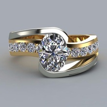 Nueva moda de joyería para mujer, anillo de circonita chapada en plata, estilo europeo, anillo de compromiso 2024 - compra barato