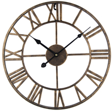 40cm/50cm Modern Iron Pendant Clock Silent Retro Diameter Metal Roman Numerals Big wall clock Relogio Horloge Murale 2024 - buy cheap