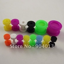 160pcs Jelly colorful  Multicolored Ear Expander Tapers earring ear plug UV flesh tunnel piercing body Jewelry free shipping 2024 - buy cheap