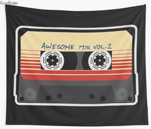 Awesome Mixtape Vol 2 Cassette Retro Wall Tapestry Cover Beach Towel Throw Blanket Picnic Yoga Mat Home Decoration 2024 - buy cheap