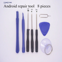 Kit de ferramentas para reparo de celular, venda quente, 8 em 1, ferramenta de abertura, reparo lcd, com 1.5mm, t5, t6, chaves de fenda 2024 - compre barato