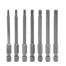 High Precision 7Pcs 75mm T8-T30 Magnetic Torx Screwdriver Bit 1/4 Inch Hex Shank 2024 - buy cheap