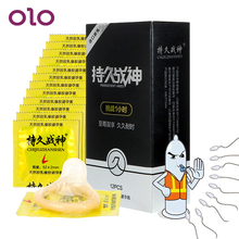 OLO 12 Pieces Ultra Thin Condoms Contraception Condom Delay Ejaculation Penis Sleeve Thread Ribbed G Point Sex Toys for Men 2024 - buy cheap