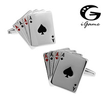IGame-gemelos de cartas de juego, Material de cobre de Color plateado, diseño de Casino 4A, novedad, envío gratis 2024 - compra barato