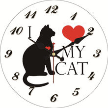 WONZOM Vintage Wall Clock Cute Cat Design Relogio De Parede Large Silent For Living Room Cow Saat Home Decor Kitchen Watch Wall 2024 - buy cheap