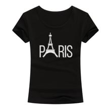 2021 Summer New Fashion Short Sleeve Cotton T Shirt Women Harajuku Paris Tower Printed T-shirt Femme Clothing Hip Hop Tops 2024 - buy cheap