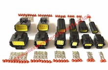 30set Kit 2/3/4/6/8/10 Pin Way Waterproof Wire Connector Plug Car Auto Sealed Electrical Car denson connector 174259-2 318623-5 2024 - buy cheap
