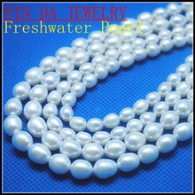 Nature Cultured Freshwater Pearl Beads Accessories DIY fashion beads rice shape 7-8mm 14.5" length hole 0.8mm Grade AA 1 strand 2024 - buy cheap