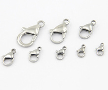 316L Stainless Steel Lobster Claw Clasps For Jewelry Making Hook Clasp Findings 100pcs/lot 2024 - buy cheap