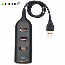 KEBIDU 4 Port USB Hub Splitter USB 2.0 Hub Super High Speed Hub splitter 4 ports Adapter For PC Computer Laptop New Arrival 2024 - buy cheap